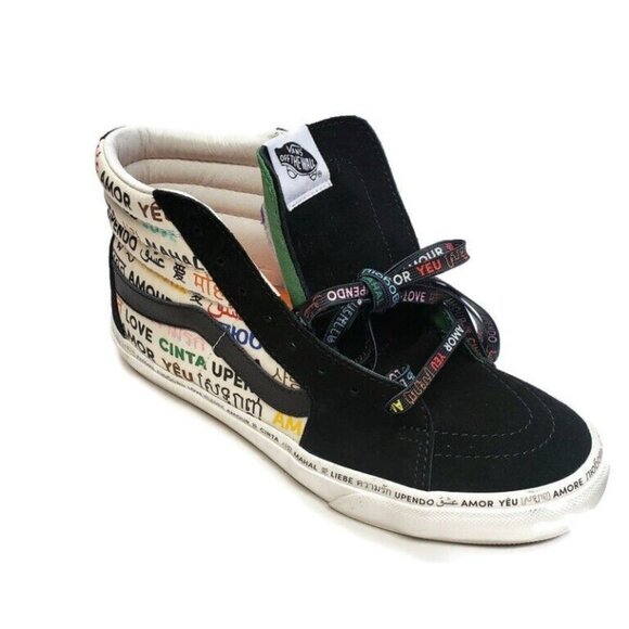 Vans Size Mens 8.5 Womens 10 OFF THE WALL Skateboard Shoes 721545 LOVE AMOR - Picture 7 of 10